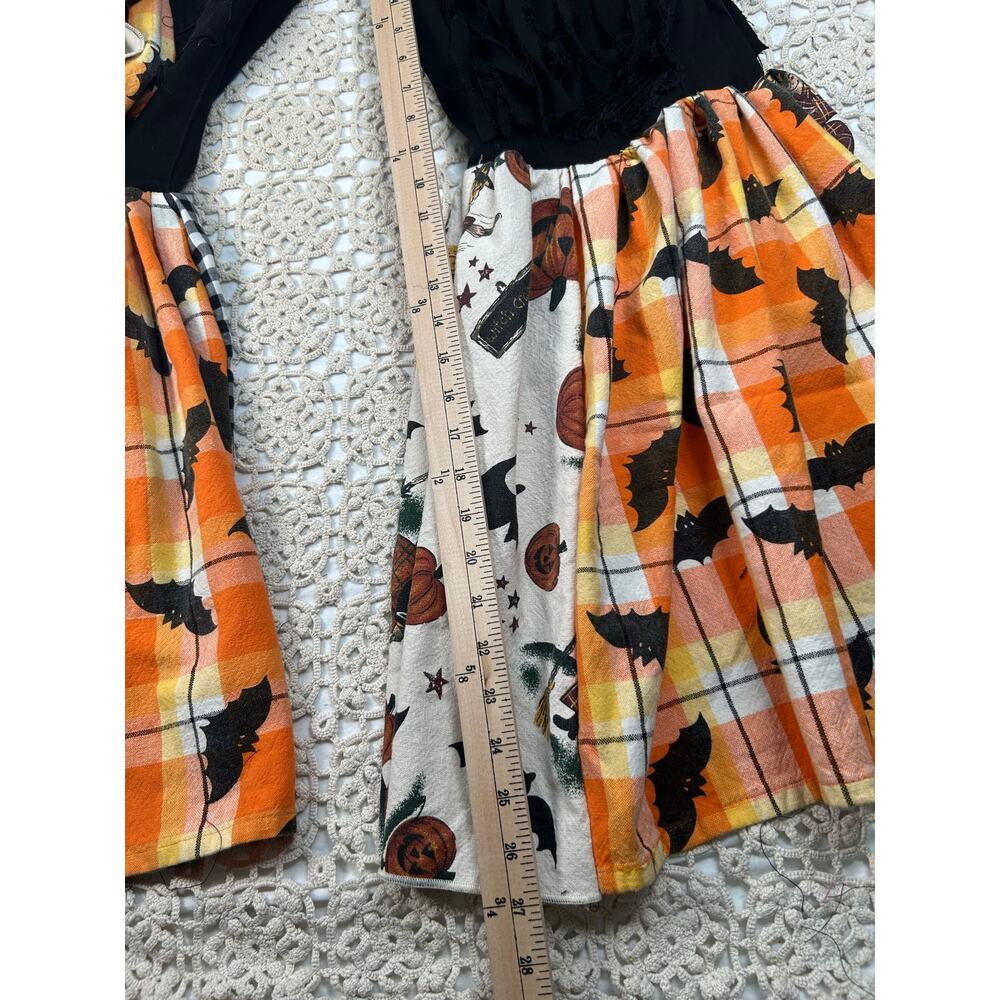 One-of-a-kind Judy Blue Halloween upcycled bell bottom jeans in women’s size 14 - Picture 5 of 12